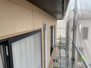 草津市にて行った屋根塗装・外壁塗装　施工前の様子